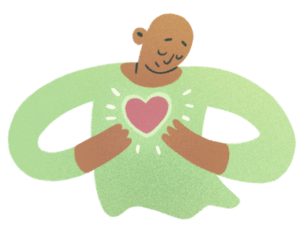 Illustration einer mit Zetteln jonglierenden Person.